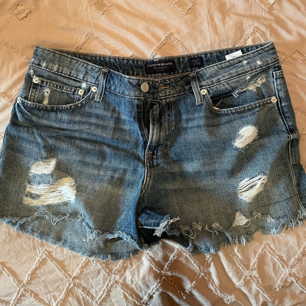Lucky brand denim shorts. Size 10